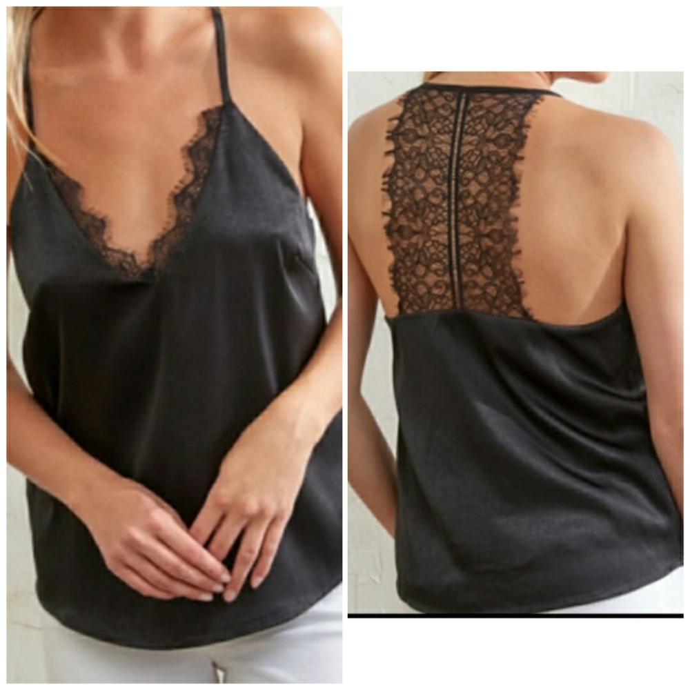 Lace Black camisole top size xs